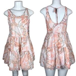 Lovers + Friends Dress Size XS NWT Boho Sleeveless
Fit Flare Tie Back Summer NEW